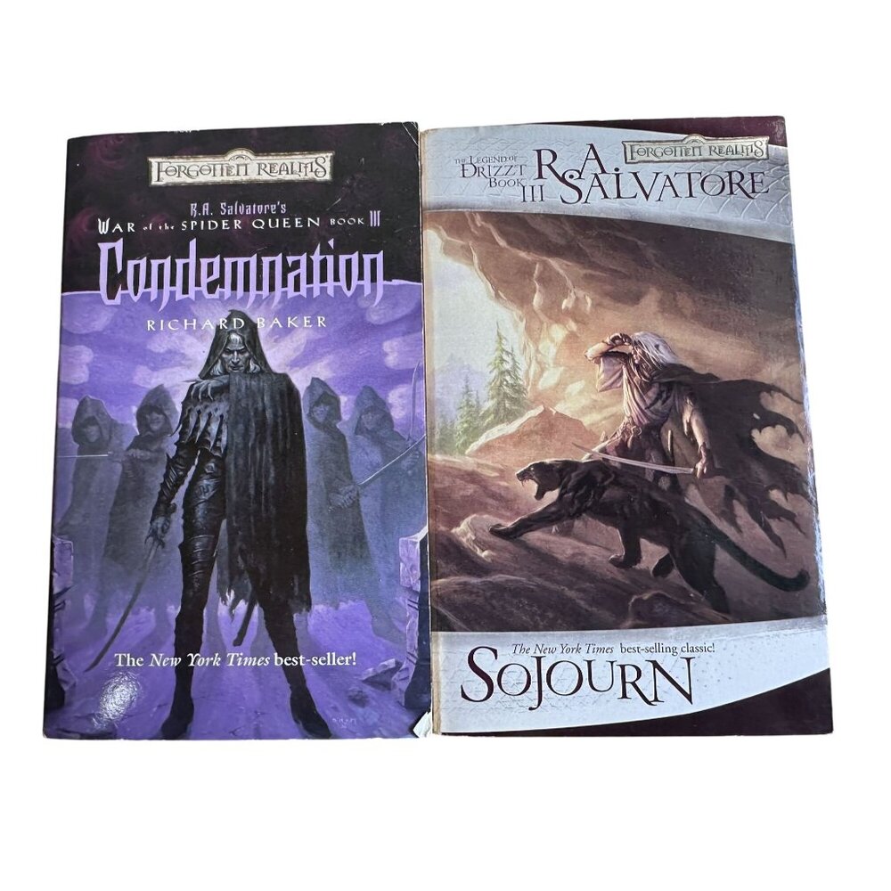 Forgotten Realms Paperback Set of 2 Books Condemnation & Sojourn